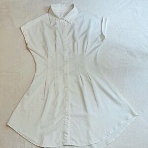 White Women's Button-Up Dress